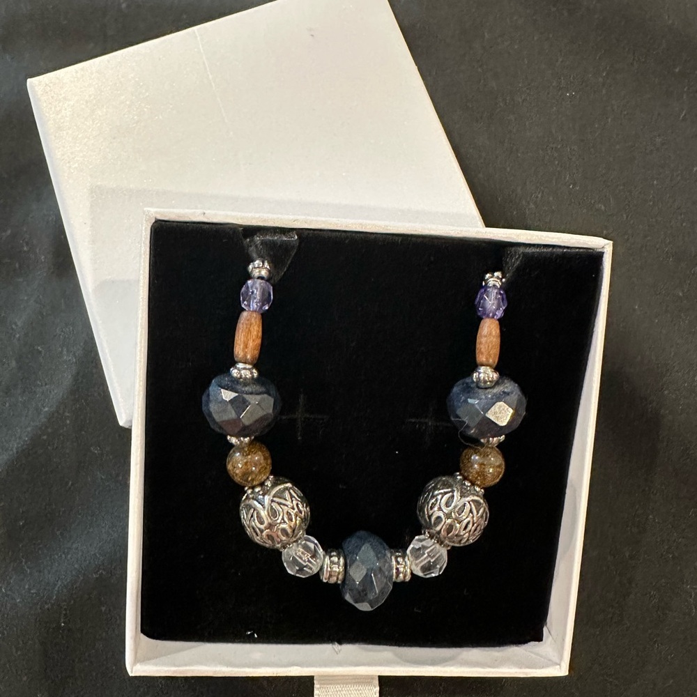 Silver Beaded Necklace